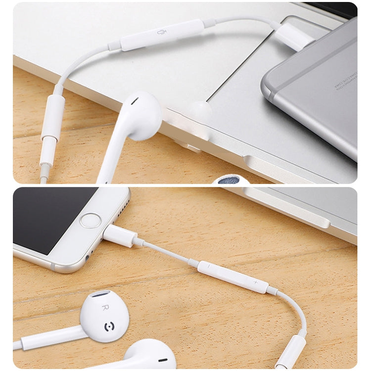 สายแจ็คหูฟัง 8 Pin ตัวผู้เป็น 3.5 มม. ตัวเมีย พร้อมรีโมทควบคุมบลูทูธ รองรับเพลง, โทรศัพท์, ควบคุมเสียง