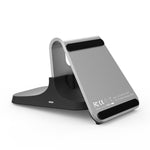 HAMTOD M5 15W Intelligent Dual Coil Design Qi Standard Holder Wireless Charger with Indicator Light, Support Fast Charging, M5 Silver, M5 Black