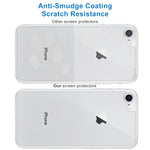 For iPhone 8 & 7 0.3mm 9H Surface Hardness 2.5D Curved Edge Explosion-proof Premium Tempered Glass Back Screen Protector, For 8 & 7