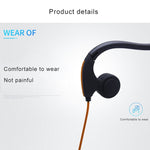 หูฟังกีฬาเอาท์ดอร์แบบแขวนหลังศีรษะควบคุมด้วยสาย ใช้เทคโนโลยี Bone Conduction
