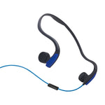 หูฟังกีฬาเอาท์ดอร์แบบแขวนหลังศีรษะควบคุมด้วยสาย ใช้เทคโนโลยี Bone Conduction