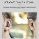 หูฟังบลูทูธแบบสอดหู X8 TWS สำหรับกีฬาเอาท์ดอร์ พร้อมกล่องชาร์จ Bluetooth V5.0