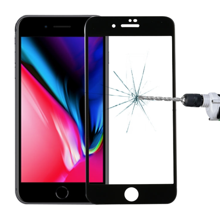 For iPhone 8 / 7 0.3mm 9H Surface Hardness  Curved Full Screen Tempered Glass Screen Protector, For iPhone 8 & 7(1 PC)