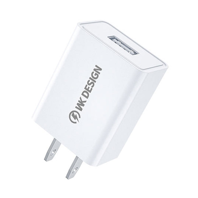 WK WP-U118 ที่ชาร์จเดินทาง 10W พอร์ต USB เดี่ยว อะแดปเตอร์ไฟ ปลั๊ก US, WP-U118 ปลั๊ก US