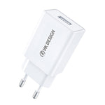 WK WP-U118 ที่ชาร์จเดินทาง 10W พอร์ต USB เดี่ยว อะแดปเตอร์ไฟ ปลั๊ก EU, WP-U118 ปลั๊ก EU