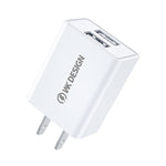 WK WP-U119 ที่ชาร์จเดินทาง 10W พอร์ต USB คู่ อะแดปเตอร์ไฟ ปลั๊ก US, WP-U119 ปลั๊ก US