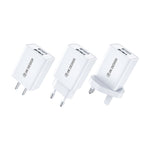 WK WP-U119 ที่ชาร์จเดินทาง 10W พอร์ต USB คู่ อะแดปเตอร์ไฟ ปลั๊ก US, WP-U119 ปลั๊ก US