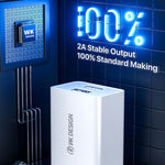 WK WP-U119 ที่ชาร์จเดินทาง 10W พอร์ต USB คู่ อะแดปเตอร์ไฟ ปลั๊ก US, WP-U119 ปลั๊ก US