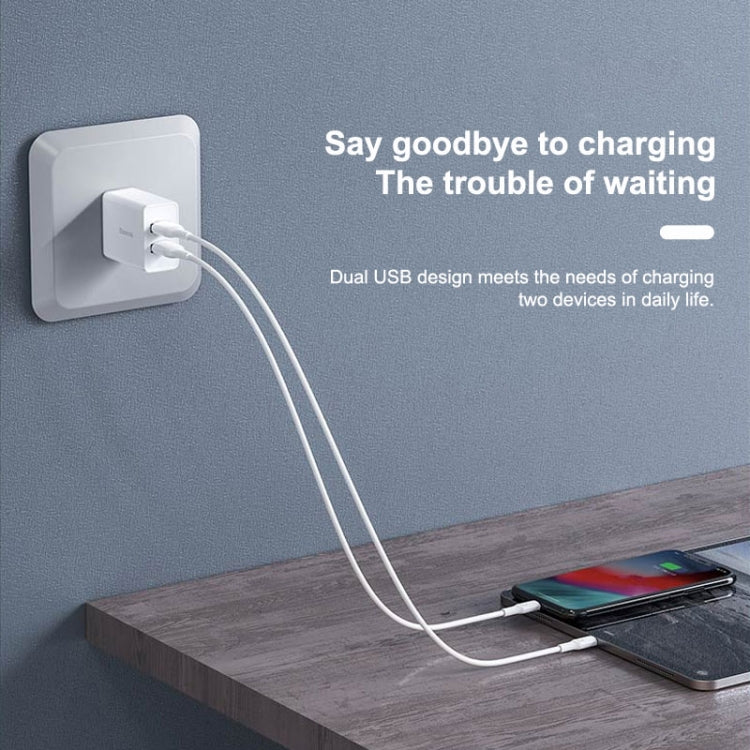 WK WP-U119 ที่ชาร์จเดินทาง 10W พอร์ต USB คู่ อะแดปเตอร์ไฟ ปลั๊ก US, WP-U119 ปลั๊ก US