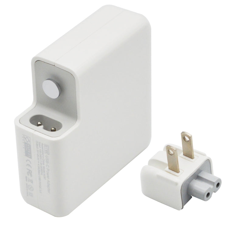 อะแดปเตอร์ไฟ 61W Type-C พร้อมสาย 1.8 ม., ปลั๊ก US, 61W ปลั๊ก US