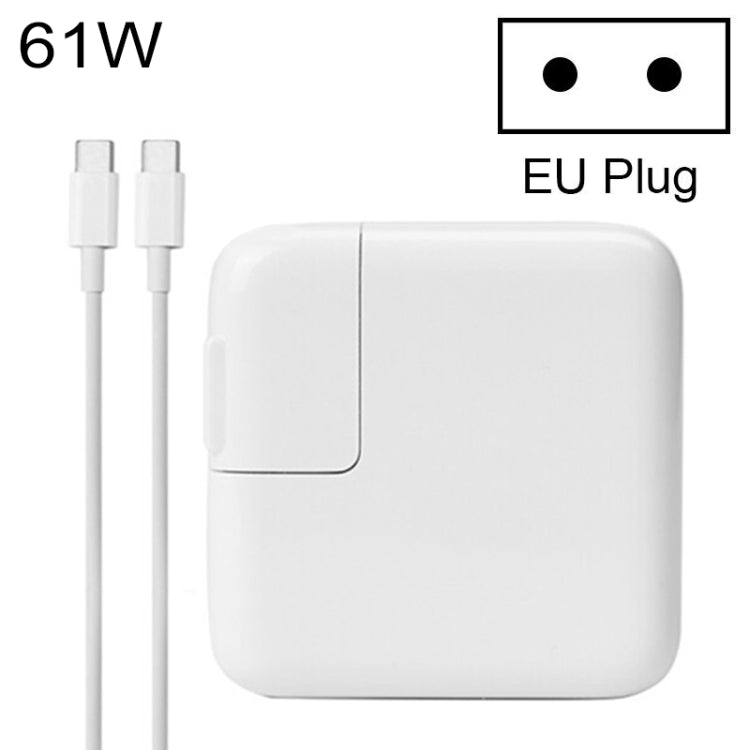 อะแดปเตอร์ไฟ 61W Type-C พร้อมสาย 1.8 ม., ปลั๊ก EU, 61W ปลั๊ก EU