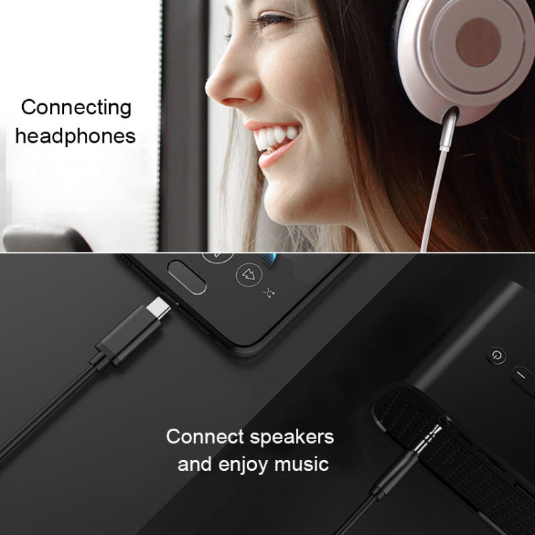 MH-CM32 สายเสียงมือถือ 8 พิน & Type-C เป็นแจ็ค 3.5 มม., MH-CM32
