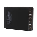 เครื่องชาร์จเร็ว XBX09A 50W 5V 2.4A 6 พอร์ต USB สำหรับเดินทาง