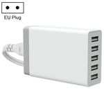 XBX09 ชาร์จเร็ว 40W 5V 8A 5 พอร์ต USB ชาร์จเดินทาง ปลั๊ก UK (สีดำ), XBX09, 8A
