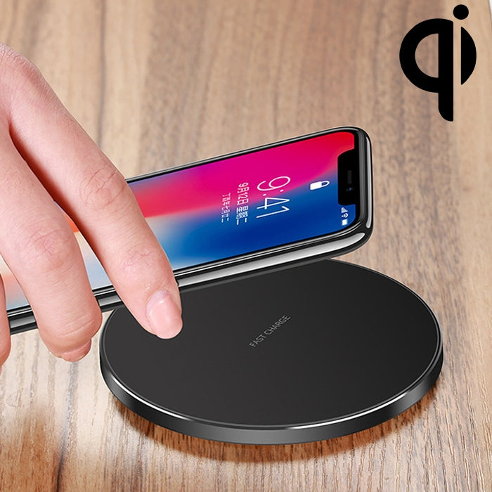 แผ่นชาร์จไร้สายแบบบางพิเศษ GY-68 อะลูมิเนียมอัลลอย ชาร์จเร็วมาตรฐาน Qi