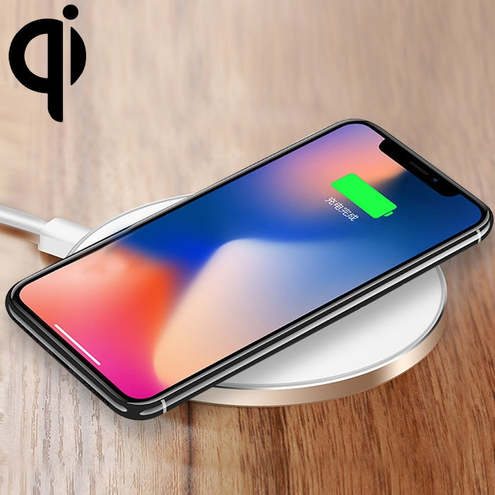 แผ่นชาร์จไร้สายแบบบางพิเศษ GY-68 อะลูมิเนียมอัลลอย ชาร์จเร็วมาตรฐาน Qi