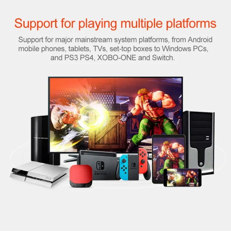 PXN PXN-0082 จอยสติ๊กเกม Gladiator Street Machine สำหรับ Nintendo Switch / PC / ระบบ Android / PS3 / PS4 / XboxOne, PXN-0082