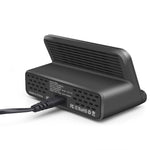 828W 7 in 1 60W QC 3.0 อินเทอร์เฟซ USB + 4 พอร์ต USB + อินเทอร์เฟซ USB-C / Type-C + ที่ชาร์จแบบไร้สายอเนกประสงค์พร้อมฟังก์ชันที่วางโทรศัพท์มือถือ ปลั๊ก UK สีดำ ปลั๊ก UK สีขาว