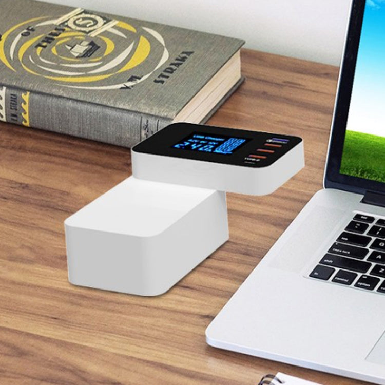 CDA33Q 40W QC 3.0 USB + 3 พอร์ต USB + พอร์ต USB-C / Type-C ที่ชาร์จอเนกประสงค์พร้อมจอแสดงผล LED ปลั๊ก UK ปลั๊ก UK