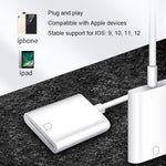 NK105 อะแดปเตอร์อ่านกล้อง 8 พิน เป็นการ์ด SD รองรับระบบ IOS 9.1 ขึ้นไป, NK105