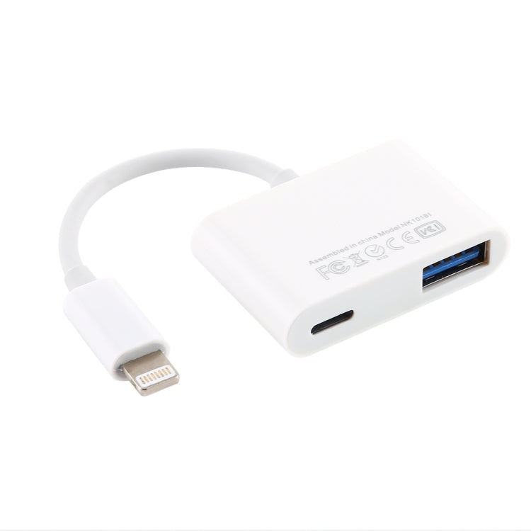 อะแดปเตอร์อ่านกล้อง NK101 8 Pin เป็น USB รองรับระบบ IOS 9.1 ขึ้นไป
