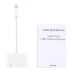 อะแดปเตอร์อ่านกล้อง NK101 8 Pin เป็น USB รองรับระบบ IOS 9.1 ขึ้นไป
