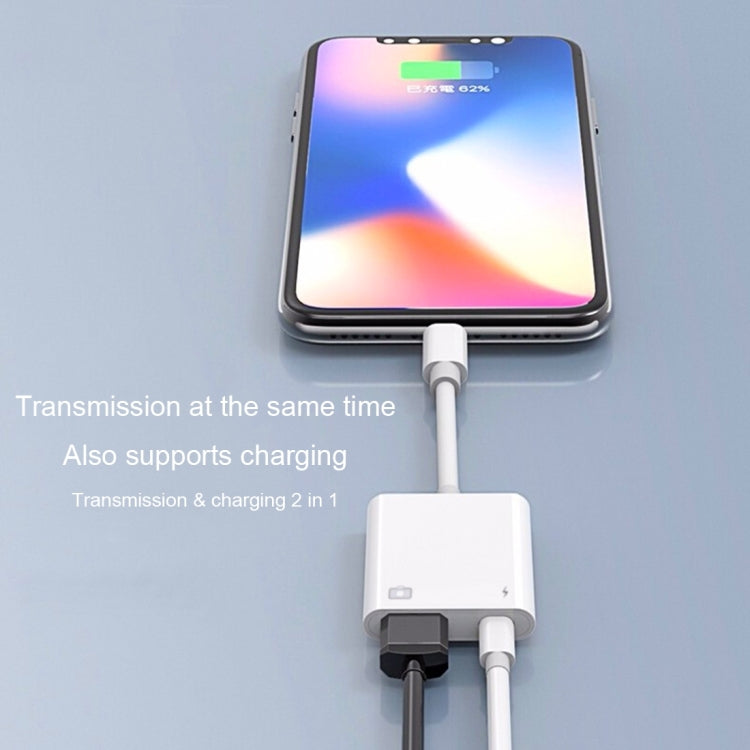 อะแดปเตอร์อ่านกล้อง NK101 8 Pin เป็น USB รองรับระบบ IOS 9.1 ขึ้นไป