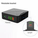 F88 ที่ชาร์จตั้งโต๊ะ 3 x USB + 2 x USB-C / Type-C พอร์ต QC3.0, F88