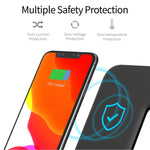 แท่นชาร์จไร้สายแม่เหล็กตั้งฉาก Z5A QI สำหรับโทรศัพท์มือถือ, Apple Watch, AirPods / Samsung Galaxy Buds / Huawei Free Buds พร้อมไฟวงแหวนสัมผัส, Z5A