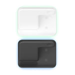 แท่นชาร์จไร้สายแม่เหล็กตั้งฉาก Z5A QI สำหรับโทรศัพท์มือถือ, Apple Watch, AirPods / Samsung Galaxy Buds / Huawei Free Buds พร้อมไฟวงแหวนสัมผัส, Z5A