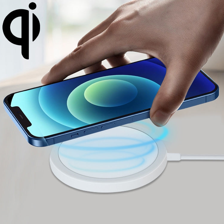 แท่นชาร์จไร้สายแม่เหล็กแบบกลม OJD-63 15W อะลูมิเนียมอัลลอย สไตล์ Magsafe, แบบแม่เหล็ก