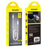 AWEI CL-68 3A Type-C / USB-C to 8 Pin PD Fast Charging Data Cable, Length: 1m