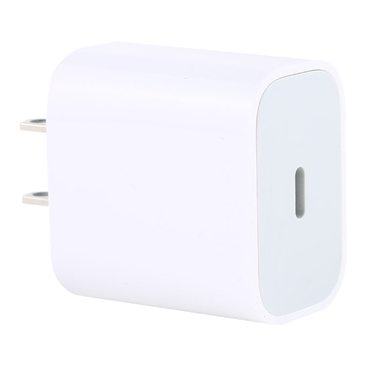 ที่ชาร์จเดินทาง PD 20W ช่อง USB-C / Type-C เดี่ยว, ปลั๊ก US, 20W ปลั๊ก US