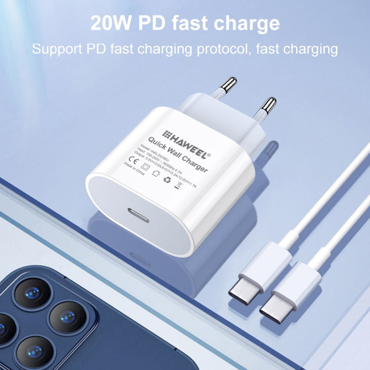 ที่ชาร์จเดินทาง PD 20W ช่อง USB-C / Type-C เดี่ยว, ปลั๊ก US, 20W ปลั๊ก US