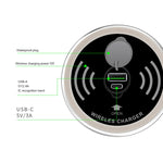 แท่นชาร์จไร้สายฝังในโต๊ะ KP-ZMC พร้อมสายเชื่อมต่อ PD+USB ยาว 1.2 เมตร