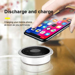 แท่นชาร์จไร้สายฝังในโต๊ะ KP-ZMC พร้อมสายเชื่อมต่อ PD+USB ยาว 1.2 เมตร