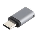 อะแดปเตอร์ชาร์จ USB-C / Type-C ตัวผู้ เป็น 8 พิน ตัวเมีย รองรับการส่งข้อมูล, 8 พิน ตัวเมีย