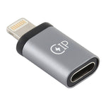 อะแดปเตอร์ชาร์จ 8 พิน ตัวผู้ เป็น USB-C / Type-C ตัวเมีย รองรับการส่งข้อมูล, 8 พิน ตัวผู้