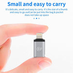 อะแดปเตอร์ชาร์จ 8 พิน ตัวผู้ เป็น USB-C / Type-C ตัวเมีย รองรับการส่งข้อมูล, 8 พิน ตัวผู้