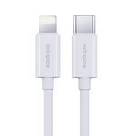 ROCK Space Z19 สายชาร์จข้อมูล TPE USB-C / Type-C เป็น 8 พิน ชาร์จเร็ว PD 20W 3A ความยาวสาย: 1 เมตร, Z19