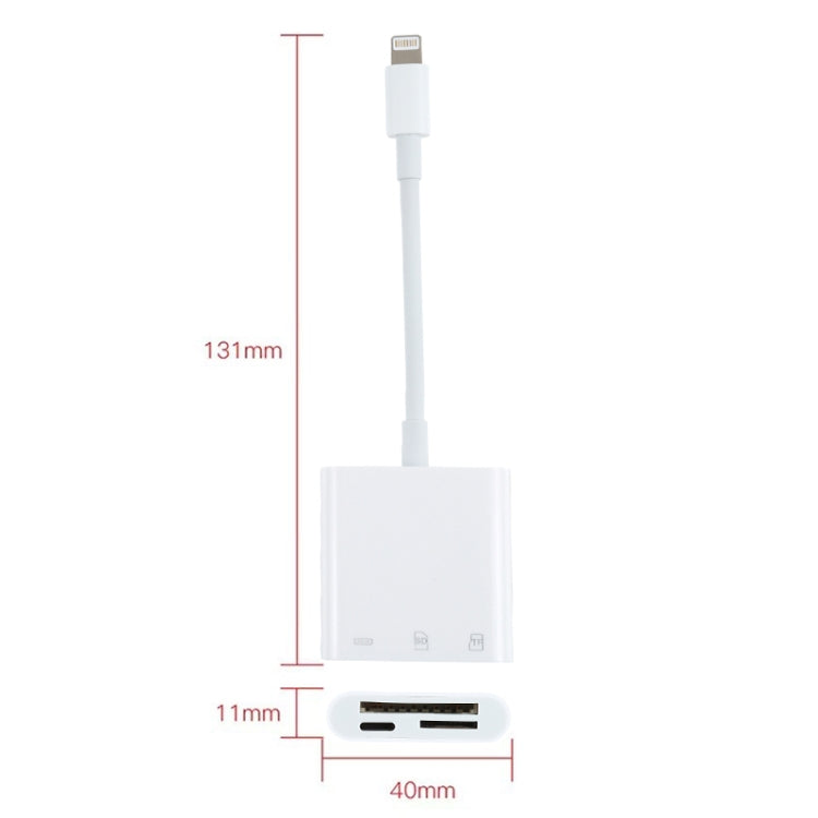 NK-101Y Pro อะแดปเตอร์อ่านกล้อง 3 in 1 8 พิน เป็น 8 พิน + SD + TF