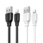 REMAX RC-138i สายชาร์จข้อมูลชาร์จเร็ว 2.4A USB เป็น 8 พิน Suji Pro ความยาวสาย 1 เมตร, 8 พิน