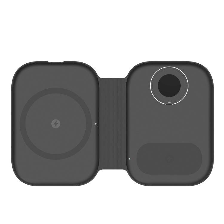 แท่นชาร์จไร้สายแม่เหล็กพับได้อเนกประสงค์ 3 ใน 1 15W สำหรับ iPhone ซีรีส์ & Apple Watch & AirPods, รุ่น F20