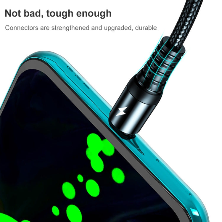 K061 สายชาร์จข้อมูลชาร์จเร็ว 1.2 เมตร 5A 3 in 1 USB เป็น 8 พิน + USB-C / Type-C + Micro USB แบบกลม