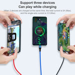K061 สายชาร์จข้อมูลชาร์จเร็ว 1.2 เมตร 5A 3 in 1 USB เป็น 8 พิน + USB-C / Type-C + Micro USB แบบกลม