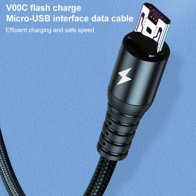 K061 สายชาร์จข้อมูลชาร์จเร็ว 1.2 เมตร 5A 3 in 1 USB เป็น 8 พิน + USB-C / Type-C + Micro USB แบบกลม