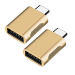 อะแดปเตอร์ SBT-158 ชาย USB-C / Type-C เป็น หญิง USB 3.0 อัลลอยด์สังกะสี 2 ชิ้น, SBT-158 สีดำ, SBT-158 สีทอง, SBT-158 สีโรสโกลด์, SBT-158 สีเงิน