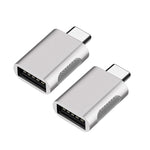 อะแดปเตอร์ SBT-158 ชาย USB-C / Type-C เป็น หญิง USB 3.0 อัลลอยด์สังกะสี 2 ชิ้น, SBT-158 สีดำ, SBT-158 สีทอง, SBT-158 สีโรสโกลด์, SBT-158 สีเงิน