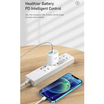 awei PD5 ที่ชาร์จเดินทางชาร์จเร็ว 20W PD พร้อมสาย Type-C / USB-C เป็น 8 พิน ปลั๊ก US