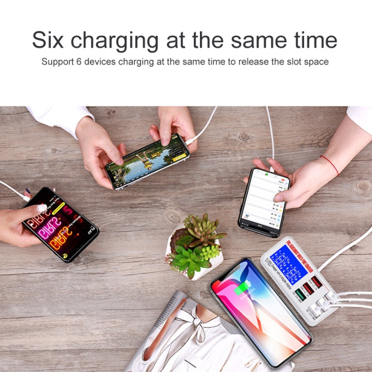 WLX-896+ ที่ชาร์จ USB อัจฉริยะแสดงผลดิจิทัลมัลติฟังก์ชัน 6 in 1, WLX-896+(ปลั๊ก AU), WLX-896+(ปลั๊ก EU), WLX-896+(ปลั๊ก UK), WLX-896+(ปลั๊ก US)